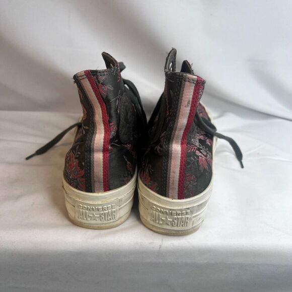 Converse All Star Chuck Taylor Parkway Floral Lace Up High Top Sneaker Size 6.5 - Picture 5 of 9